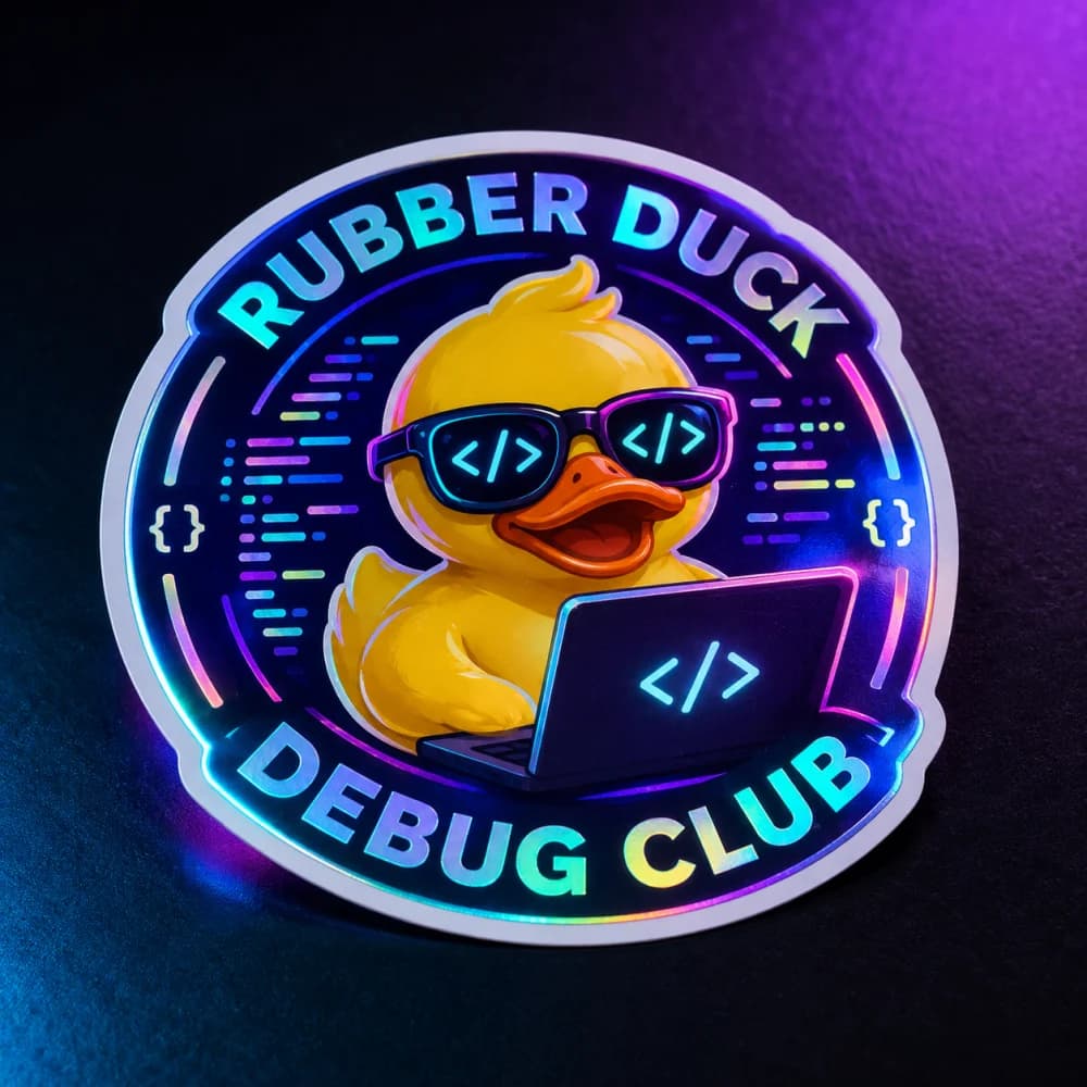 Rubber Duck Sticker — Rubber Duck Debug Club