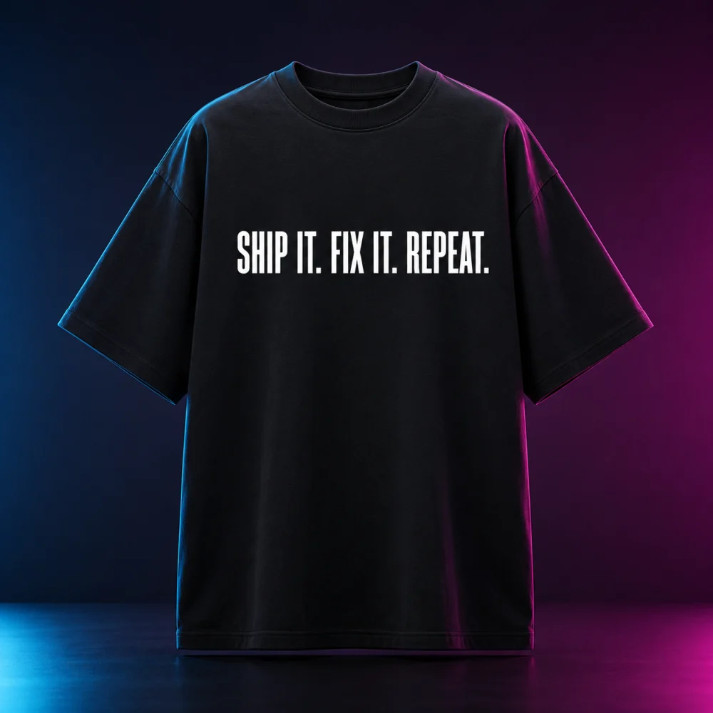 Ship Loop Tee — Ship it. Fix it. Repeat.