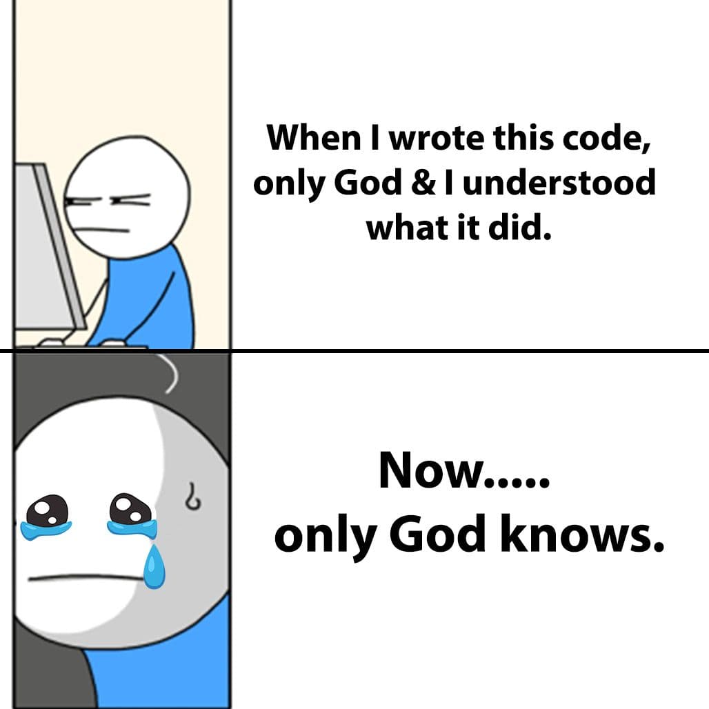 only god knows what i wrote